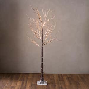 Indoor/Outdoor Birch Tree with Warm White Lights