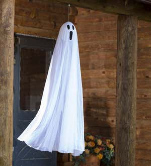 Lighted Color-Changing Halloween Ghost Stakes, Set of 2