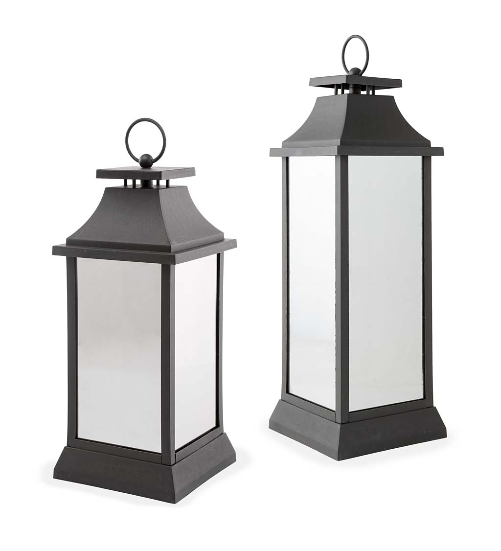 Indoor/Outdoor Firefly Lanterns with Twinkling LED Lights, Set of 2