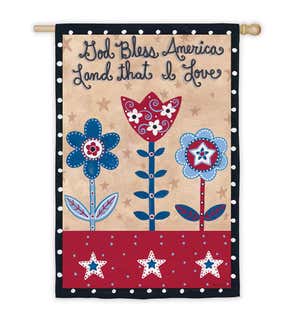 In God We Trust Americana Double-Sided House Flag