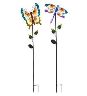 Garden's Best Friends Solar Garden Stake, Set of 2