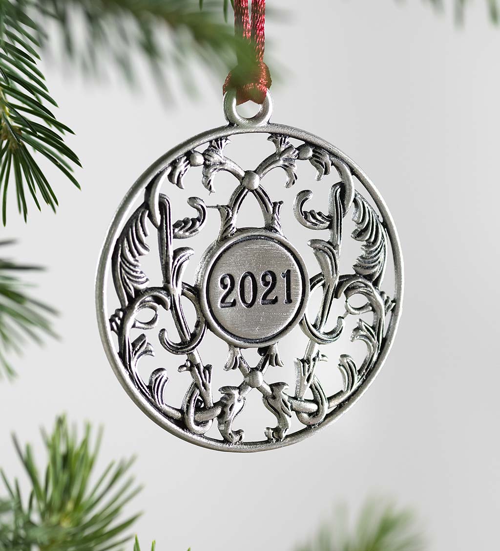 Sale! Solid Pewter Christmas Tree Ornament