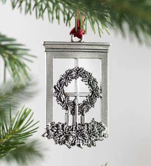 Solid Pewter Christmas Tree Ornament - Bringing Home The Tree