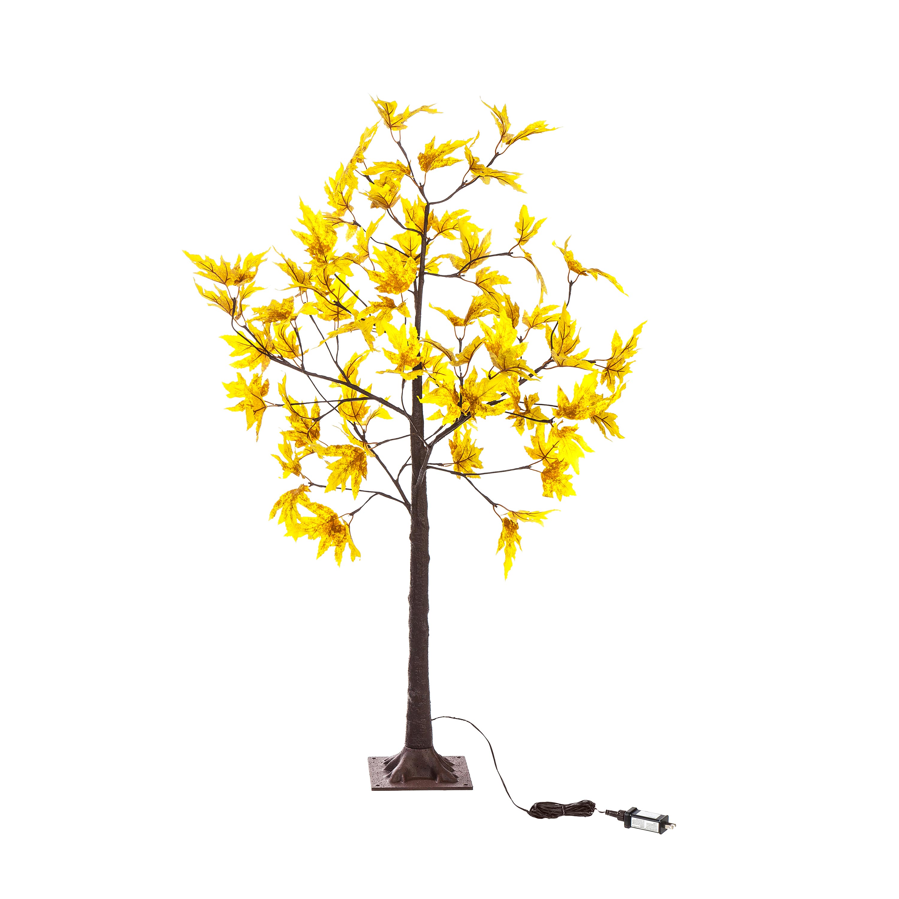 Indoor/Outdoor Golden Sugar Maple Tree, 4'H with 48 Lights