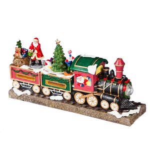 LED Musical Christmas Train Decor