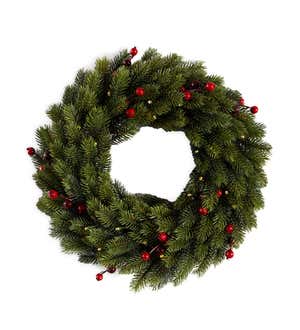 Wintergreen Lighted Holiday Wreath