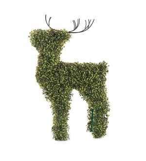 Lighted Boxwood Reindeer Topiary