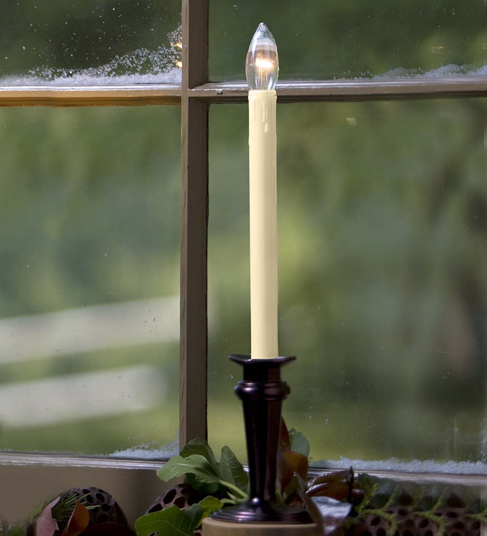 Traditional Adjustable Window Candle with Auto Timer