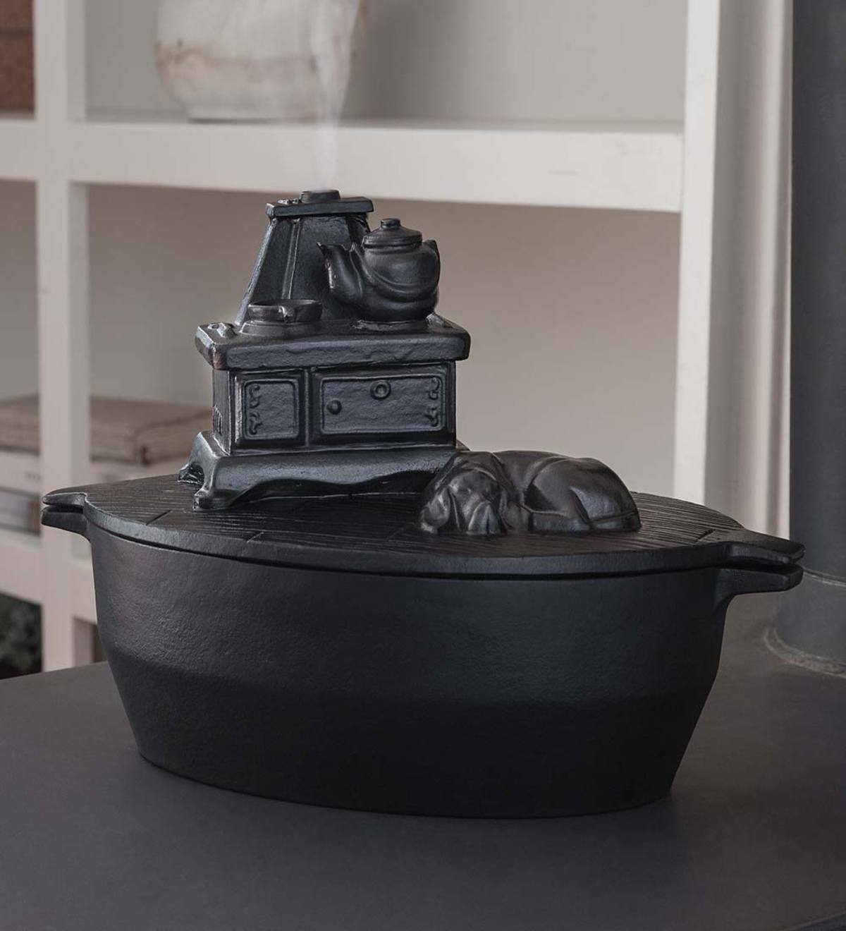 Cast Iron Wood Stove Steamer 