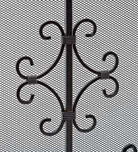 Vienna Scroll Fireplace Screen with Two Doors
