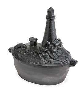 Lighthouse Cast Iron Wood Stove Steamer