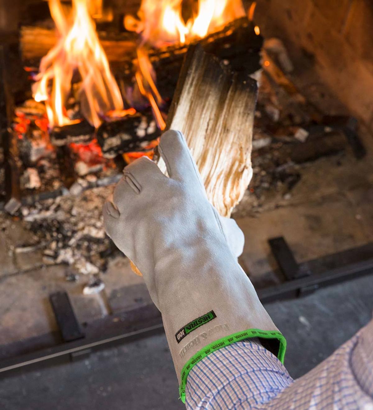 Long Heavy-Duty Fire-Resistant Safety Gloves