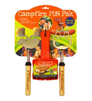 Campfire Fun Pak with Roasting Sticks and S'More Builder
