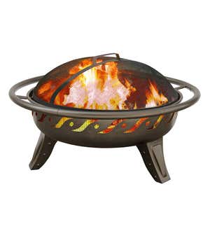 Firewave Wood-Burning Fire Pit in Bronze