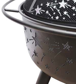 Shooting Stars Wood-Burning Fire Pit