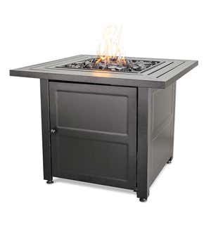 Gilbert Outdoor LP Gas Fire Pit with Steel Mantel