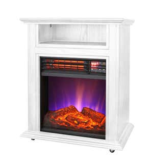 Crestview Mobile Quartz Fireplace Heater on Castors