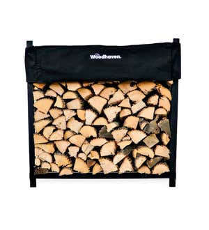 Portable Wood Rack with Cover