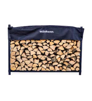 Portable Wood Rack with Cover