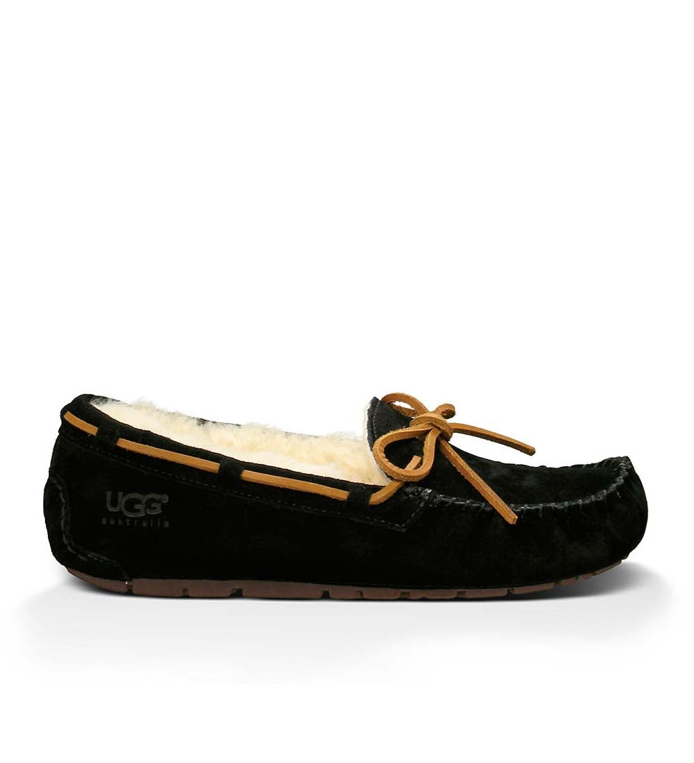 UGG Women's Dakota Moccasin Slippers - Black - Size 8