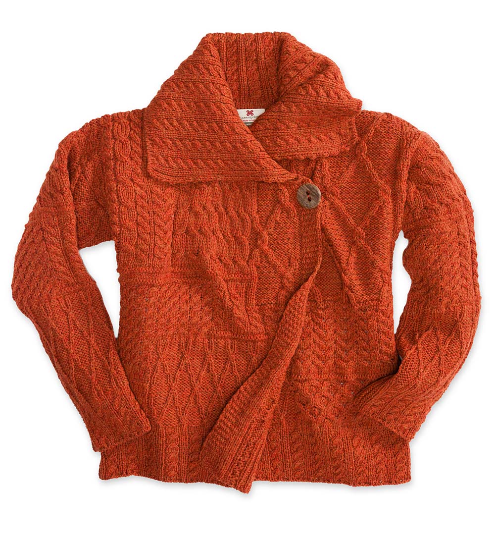 Sale! Merino Wool Corina Cardigan Sweater with Single-Button Front