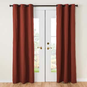 72"L Thermalogic Energy Efficient Insulated Solid Grommet-Top Curtain Pair