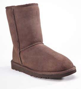 UGG® Australia Women's Classic Sheepskin Short Boots - Chocolate - Size 5