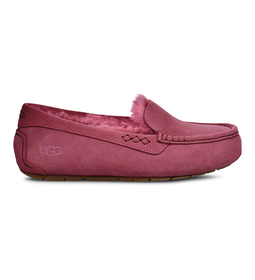 UGG Ansley Moccasin Slippers - Bougainvillea - Size 8