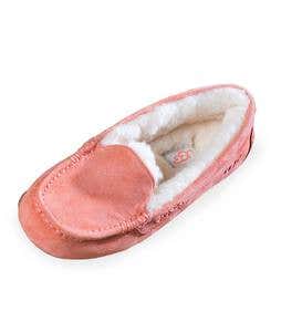 UGG Ansley Moccasin Slippers - Vibrant Coral - Size 5