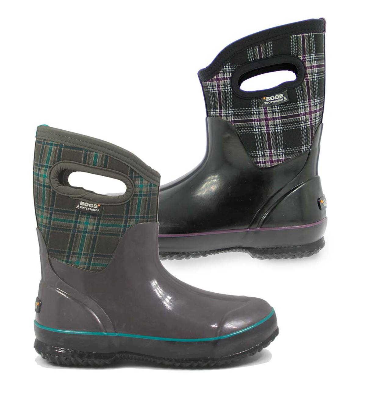 BOGSº Women's Waterproof Classic Mid-Calf Plaid Rain Boots
