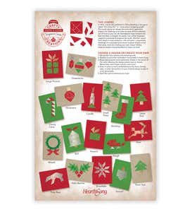 Tangram Holiday Card and Stamp Kit