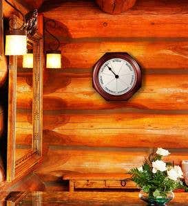 Battery-Powered Wooden Wall Hanging Day Clock