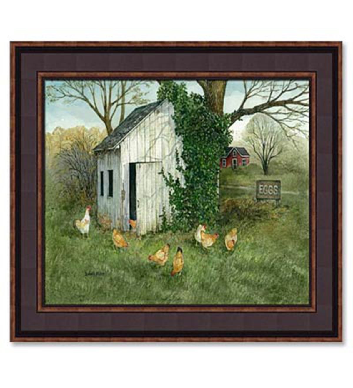 Chicken Shed Print by Bonnie Fisher