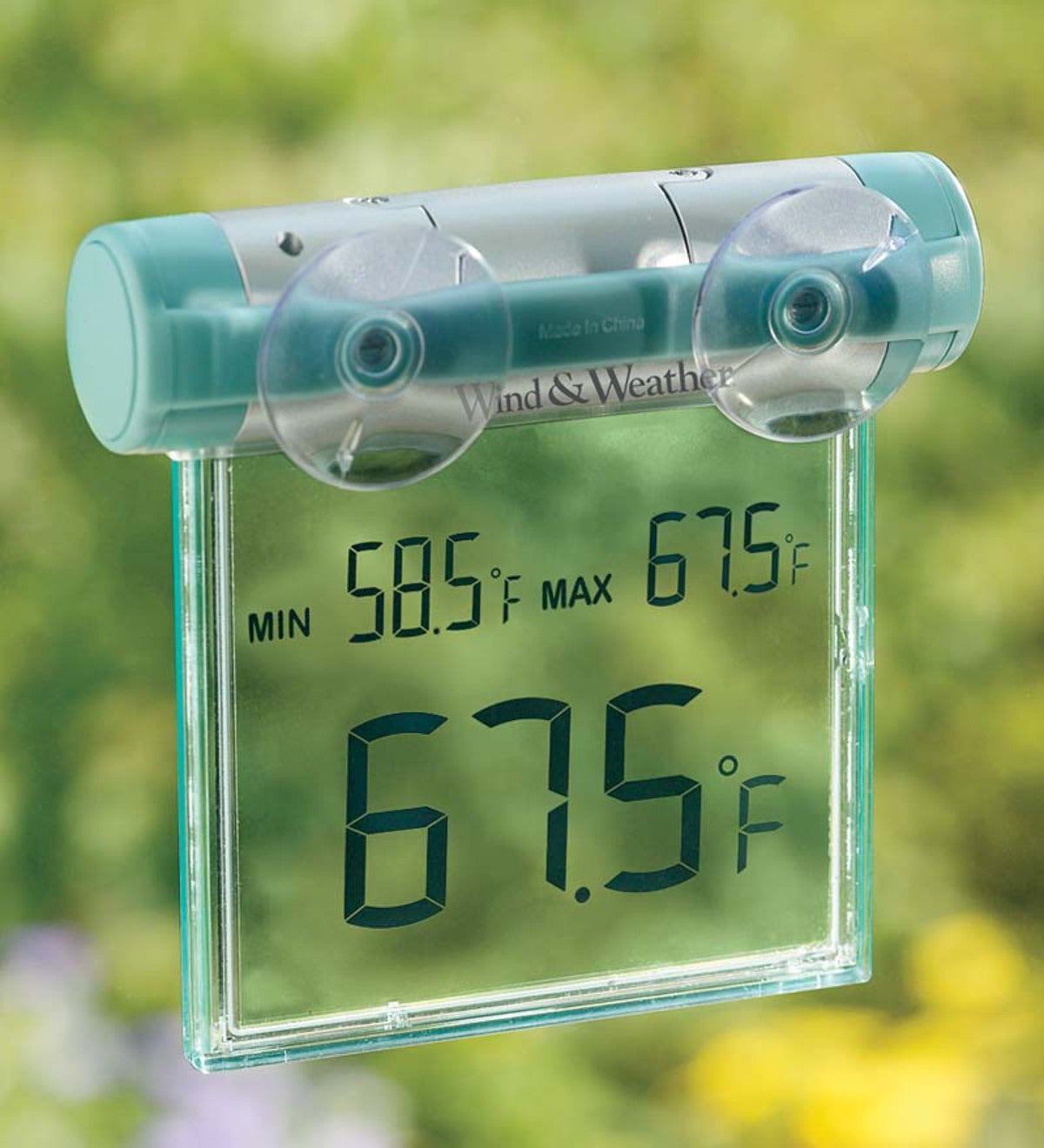 Weather-Resistant Digital Window Mounted Thermometer with Big Display