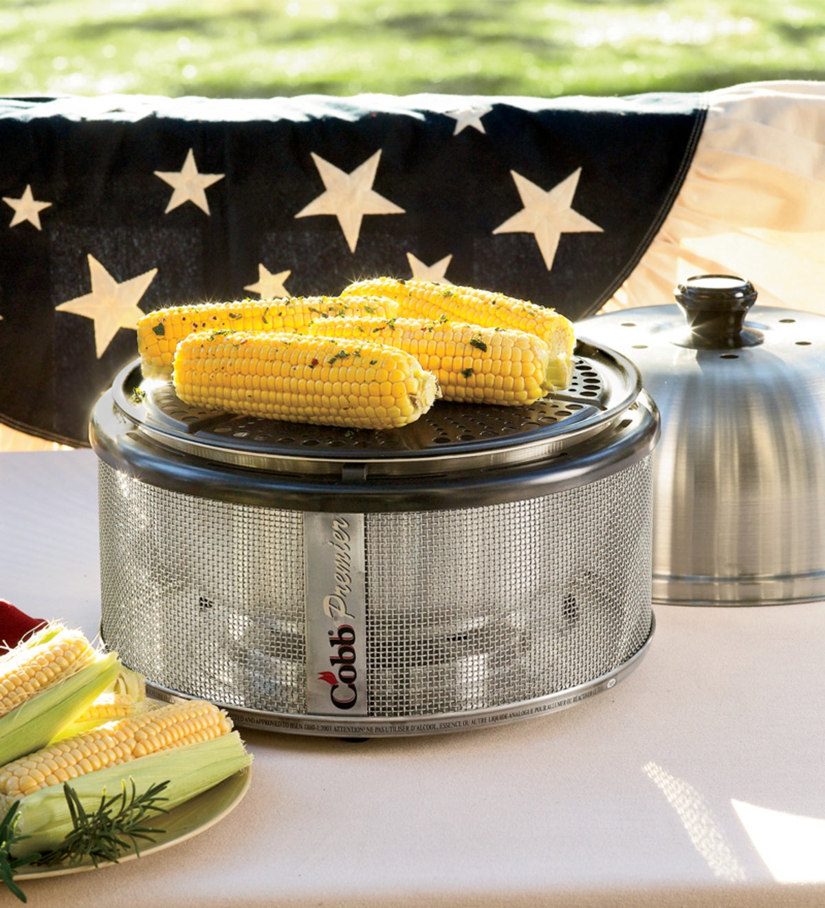 Portable Table-Top Stainless Steel Cobb Grill