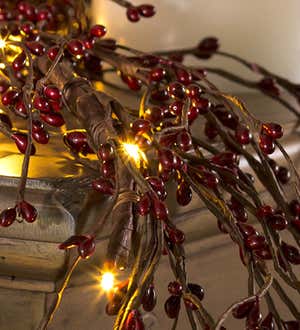 Battery Operated Lighted Holiday Garland