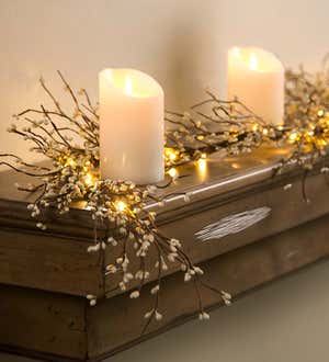 Battery Operated Lighted Holiday Garland