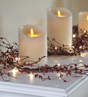 Battery Operated Lighted Holiday Garland