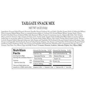 Tailgate Snack Mix, 18 oz. Resealable Tin