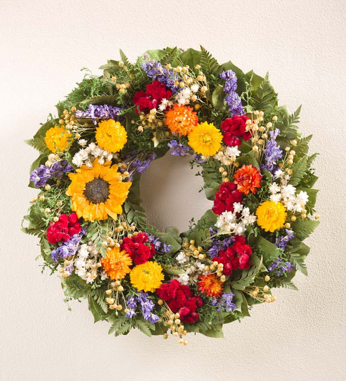 Handcrafted Tuscan Sunflower Indoor Wreath