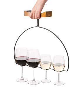 Wine Flight Wine Glass Holder And Server