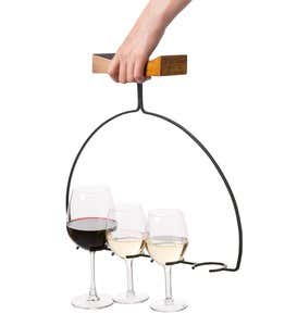 Wine Flight Wine Glass Holder And Server