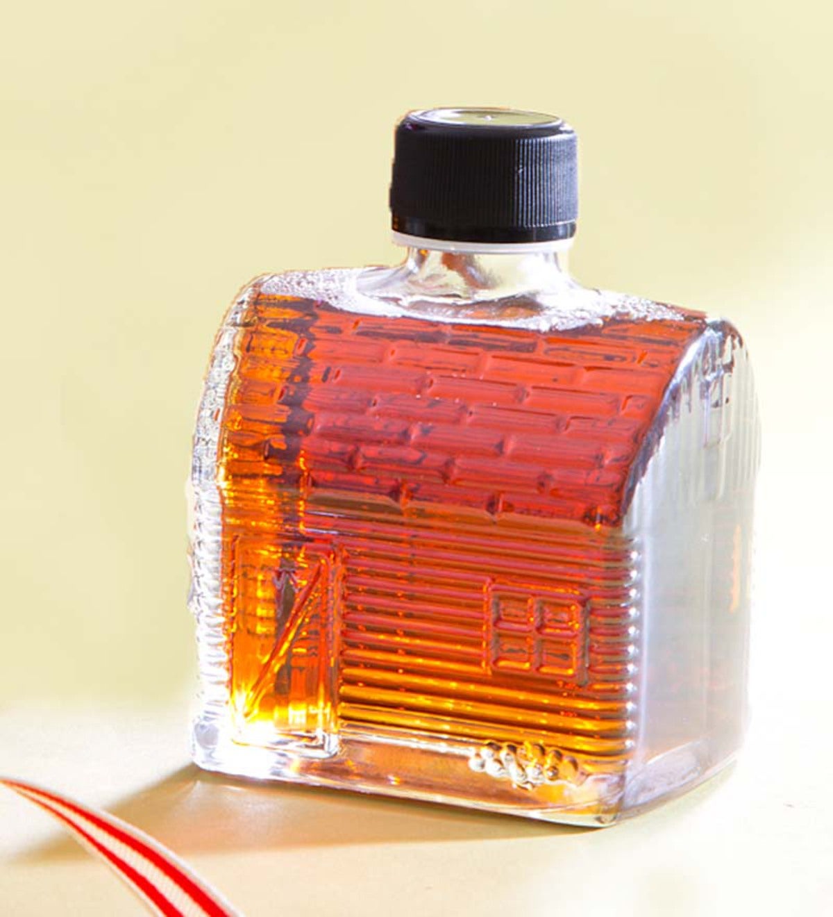 Maple Syrup In A Log Cabin Glass Gift Bottle