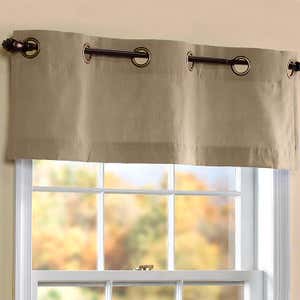 Homespun Double-Wide Grommet Top Patio Panel with Wand, 84"L x 80"W