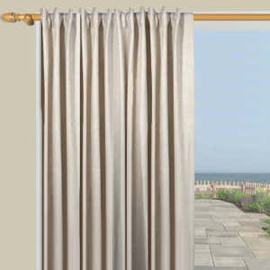 Energy-Efficient Homespun Double-Lined Rod-Pocket Curtains