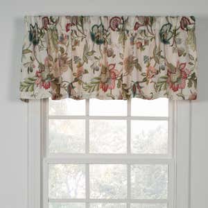 Brissac Jacobean Floral Tailored Window Valance