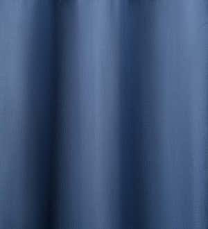 Insulated Short Curtain Panels, Grommet-Top , 40"W x 54"L - Denim Solid