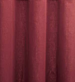 Insulated Short Curtain Panel with Rod Pocket, 40"W x 54"L - Red Solid