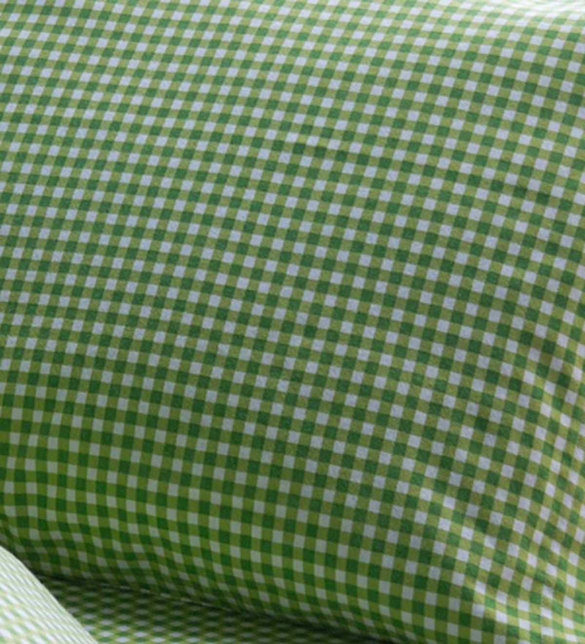 Twin Gingham Cotton Flannel Sheet Set - Green