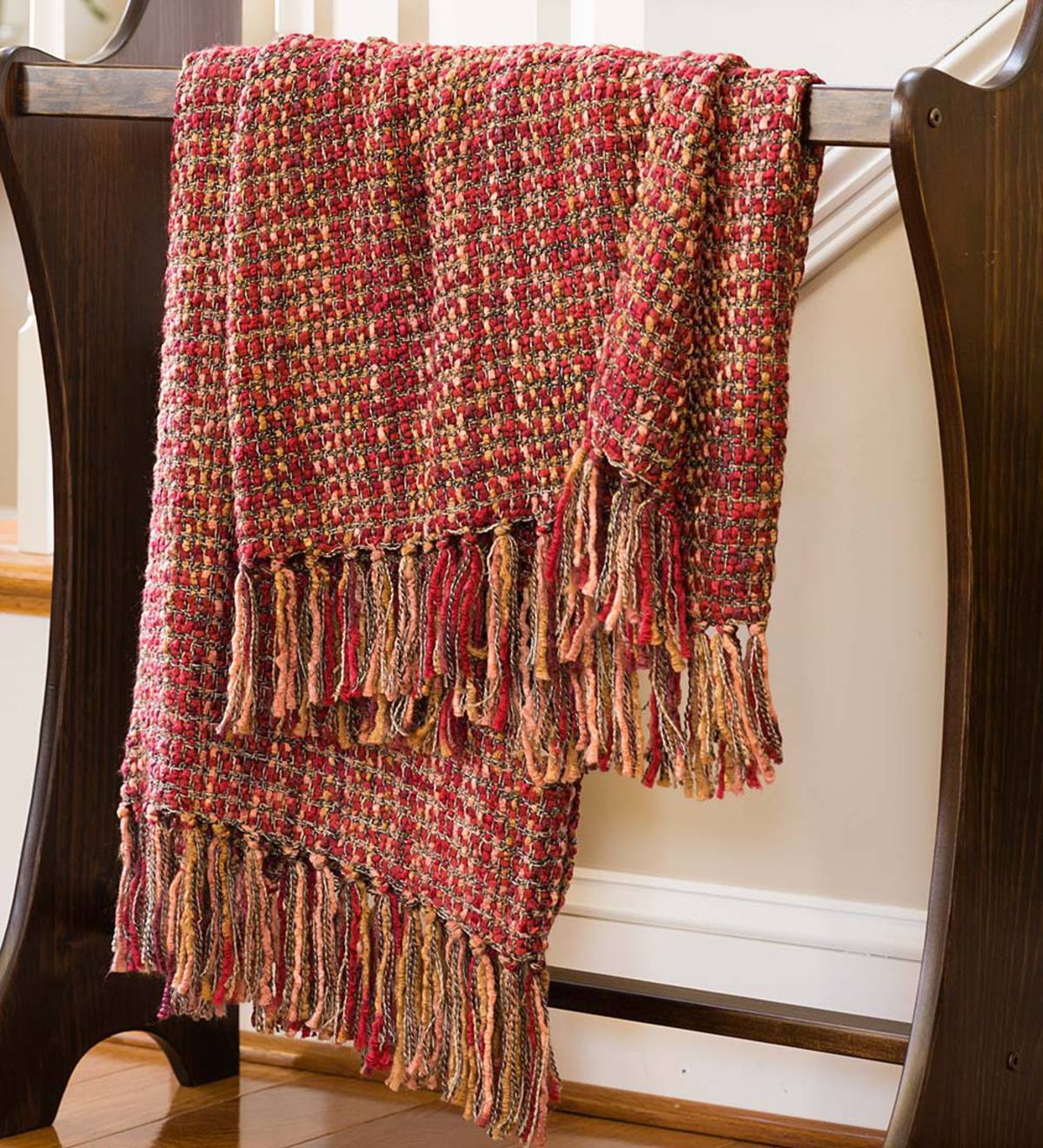 Lightweight Boucle Throw